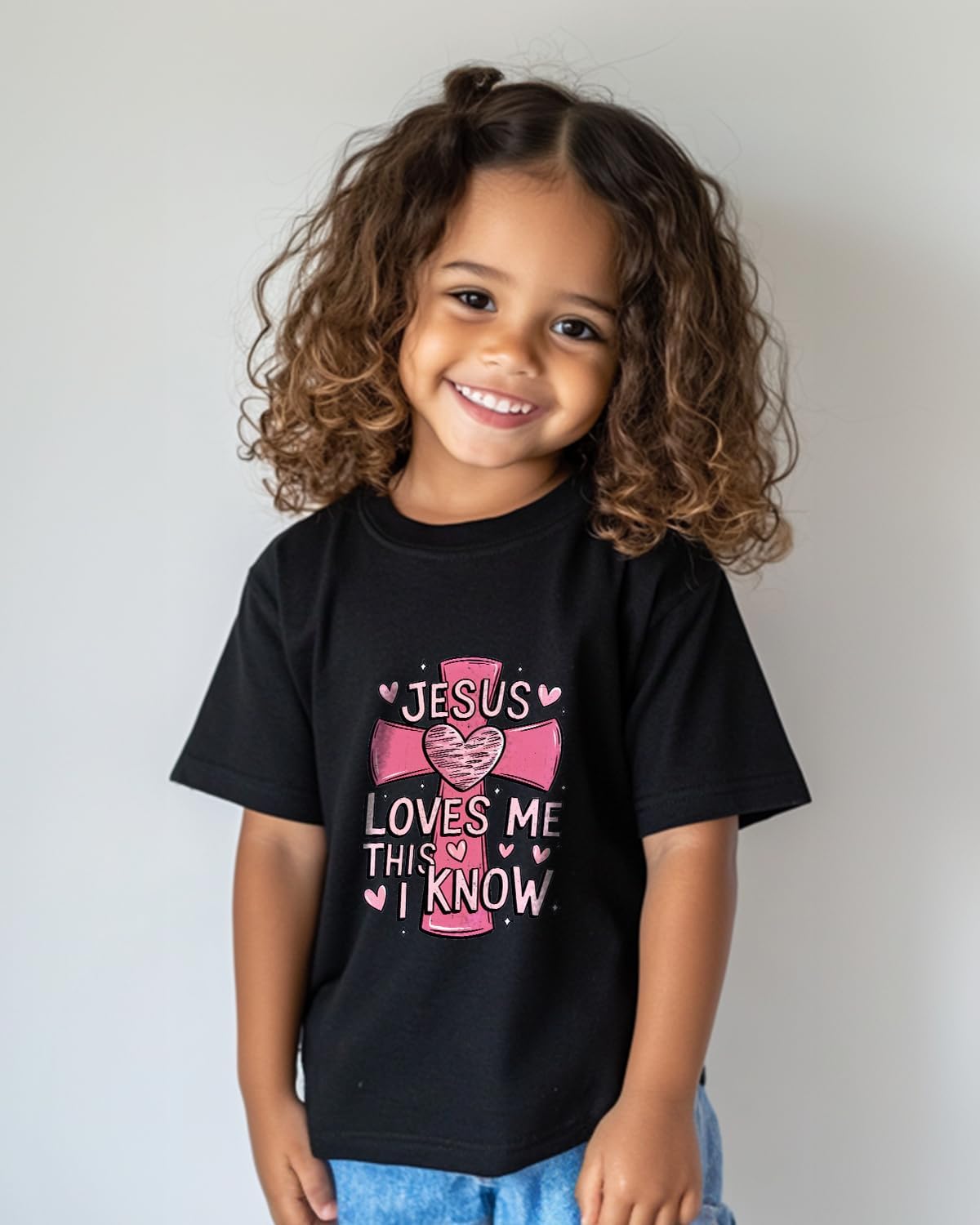 Jesus Shirt for Kids Toddler Girls Boys Jesus Loves You Christian Easter God T-Shirts Funny Short Sleeve Top Graphic Tee 2-8T - Image 6