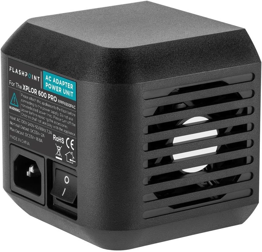 Flashpoint AC Adapter Unit for the XPLOR 600 Pro R2 Series Monolights (Godox AC-26)