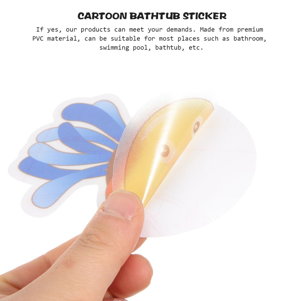 Ciieeo Dibujos Animados De Baño Antideslizante El Bañera para Slip Stickers Infantiles Alcallatas Pared Pegatinas De Baño Antideslizantes De Polivinilo 10 Piezas X 4
