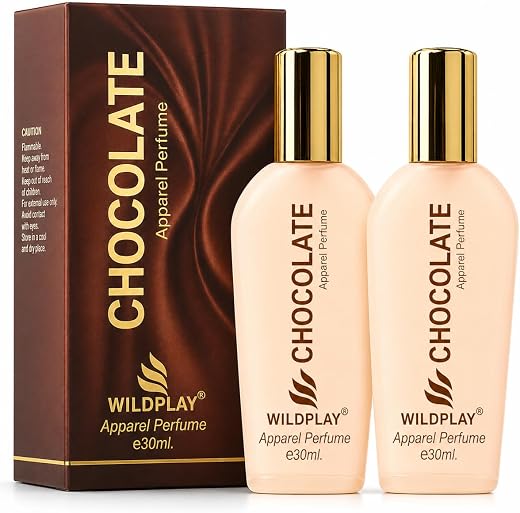 Wildplay Chocolate Apparel Perfume for Men &amp; Women – Sweet, Warm &amp; Inviting Unisex Fragrance with Rich Cocoa Notes, Long-L...