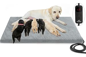 Clawsible Heated Whelping Pad for Pets - Super Large Size - Electric...