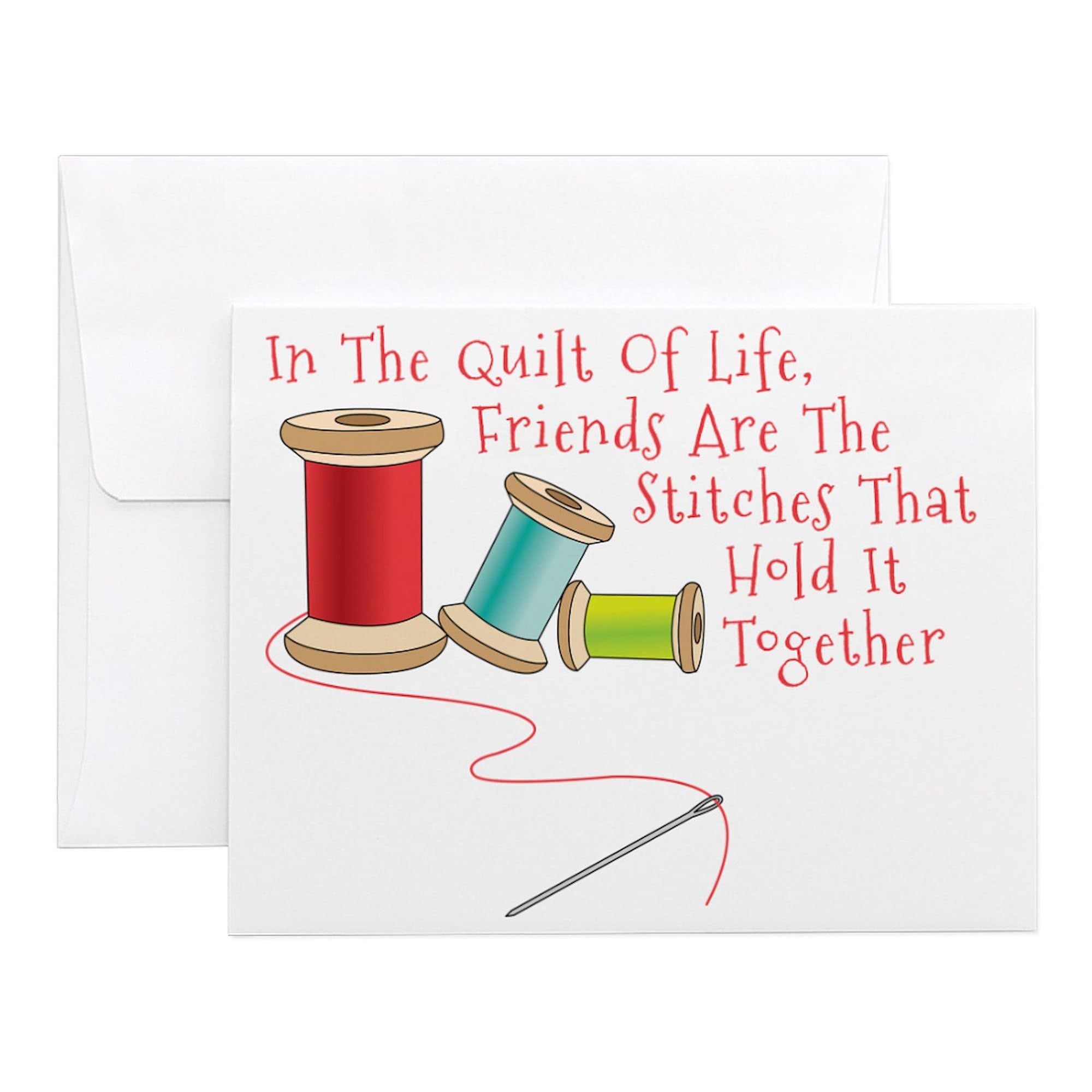 CafePress Quilt Of Life Notecards (Set Of 20) 4.25" x 5.5" Notecards 10 Pack