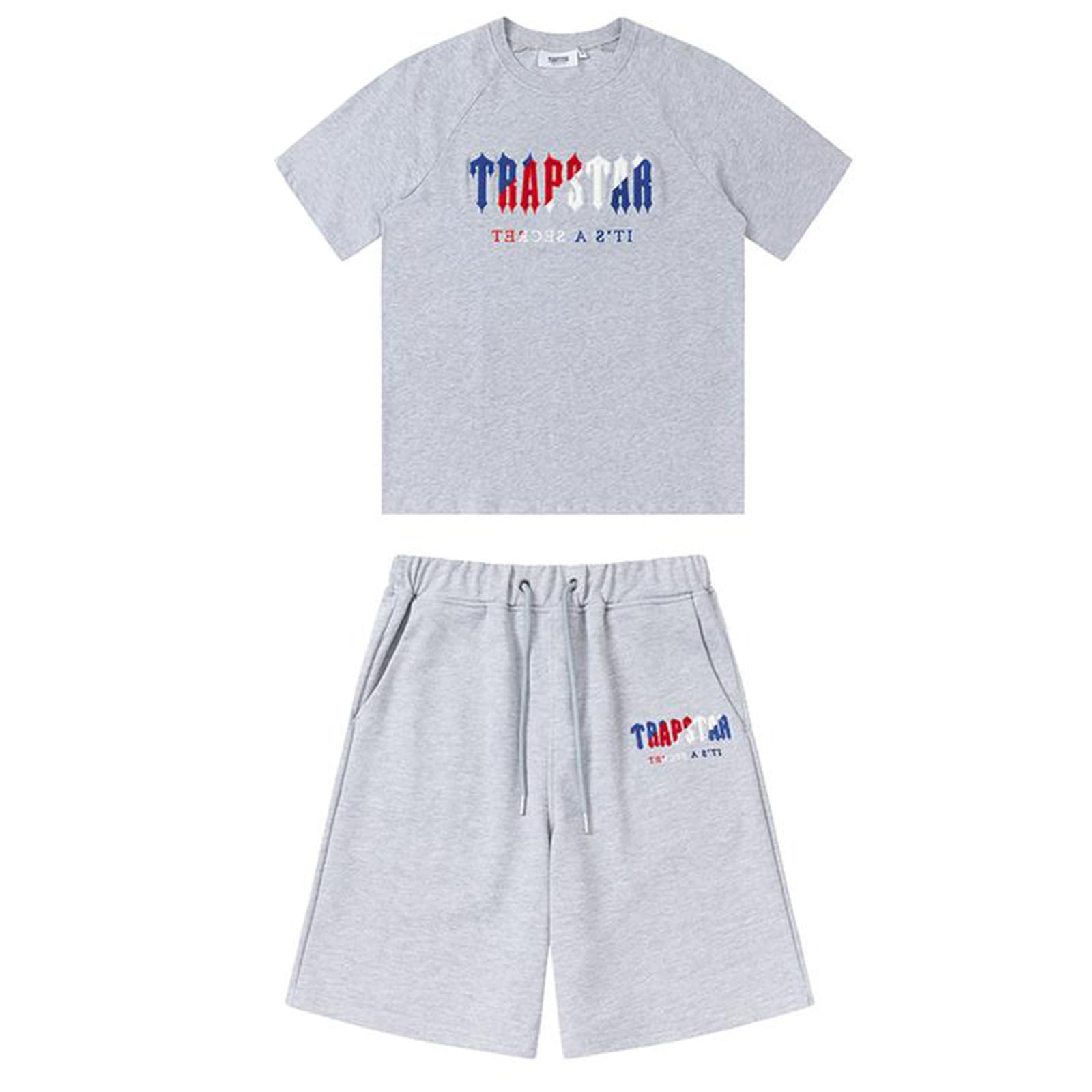 Generic Camiseta Trapstar De 2 Piezas,Trapstar Camisetas de y Pantalones Cortos Conjunto de Chándal, Traje Deportivo De Verano,Unisex Trapstar Verano Camiseta básica de verano Ropa Deportiva De Verano 2024