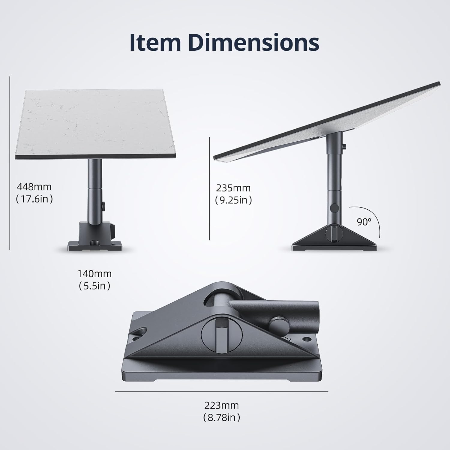 Starlink Gen 3 Mount, Starlink Pivot Mount with Pipe Adapter and Mast, Swiveling Mechanism Design, Starlink Standard Mount for Slanted, shingled Roofs, Starlink V3 Mount Easy to Install and Adjust.