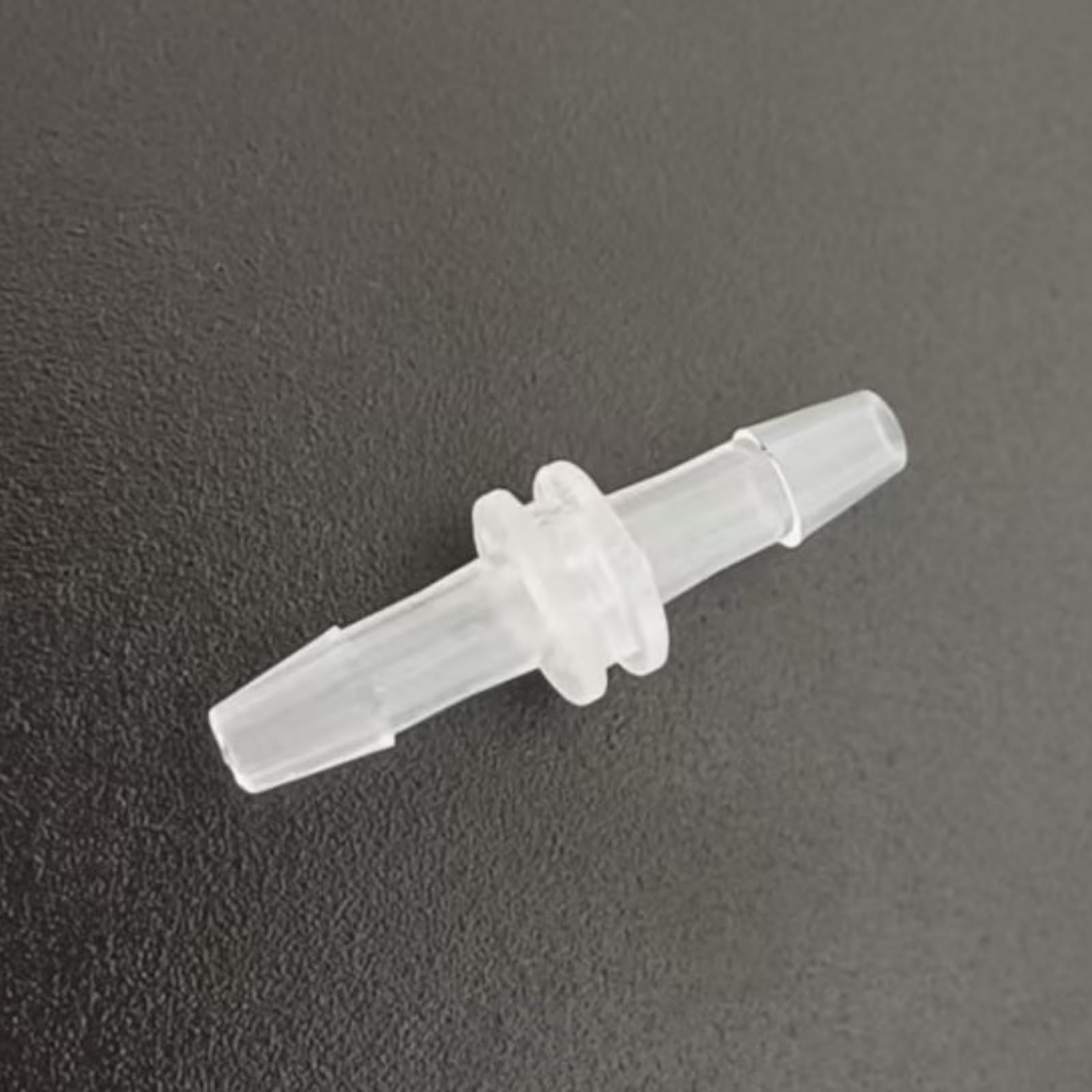 Paquete de 50 conectores púas rectas iguales reutilizables PP transparente, accesorios manguera for maquinaria alimentos laboratorio(2.4mm 3/32inch)