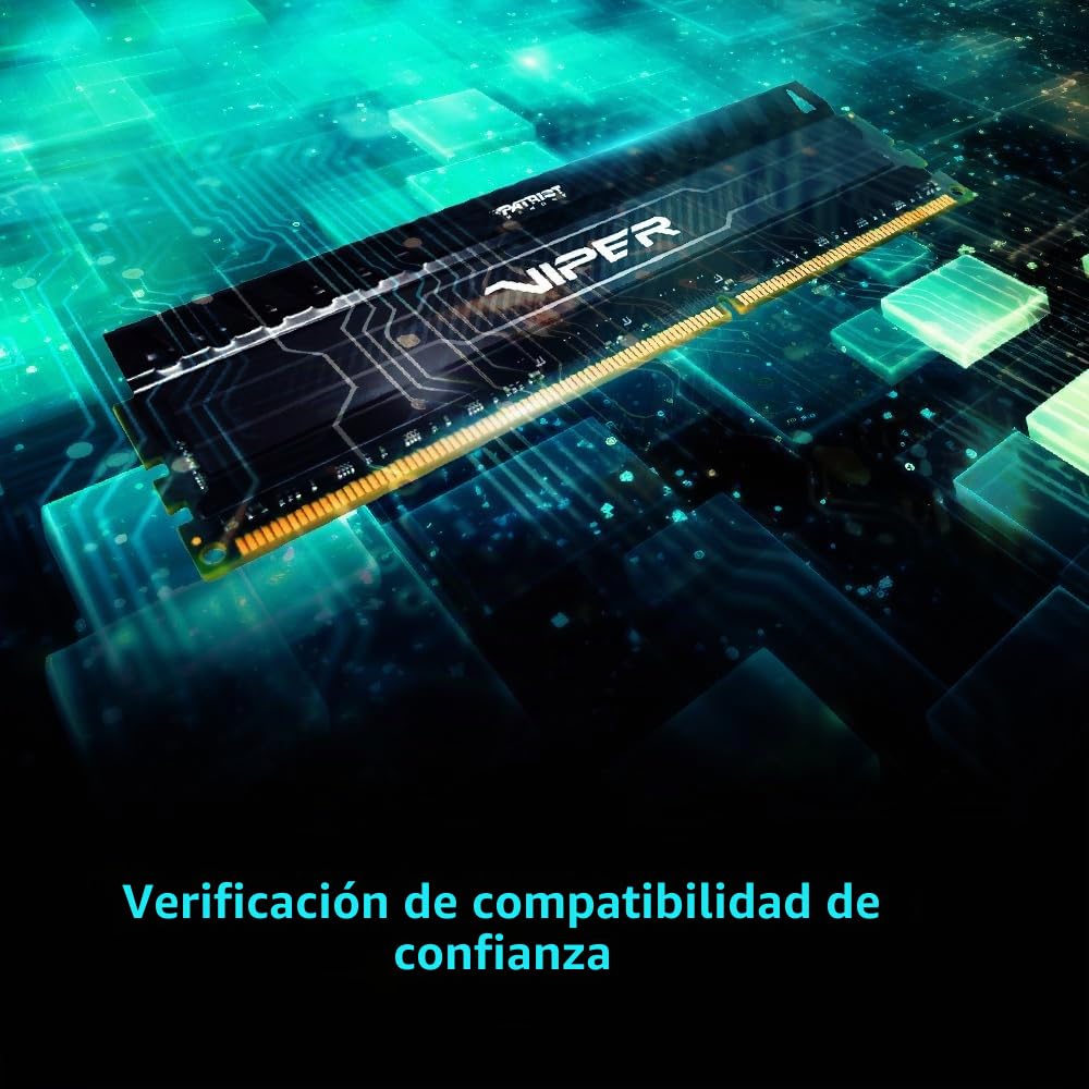 Patriot Memory Viper 3 Black Mamba DDR3 1866 16GB (2x8GB) C10 Kit Memoria de Juego XMP 1.3 Negro PV316G186C0K