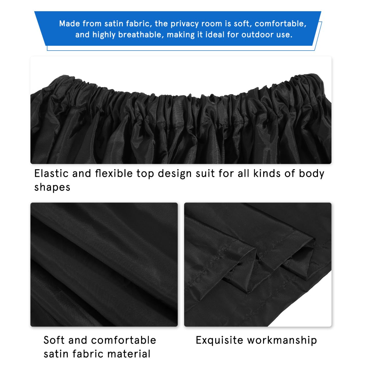 Tragbare Umkleidekabine Aus Polyester Sichtschutz Umkleidezelt Für Strand Schwimmen Camping Leichtes Sofort-Dressing-Überzug Mit Großzügigem Platz Und Atmungsaktivem Material