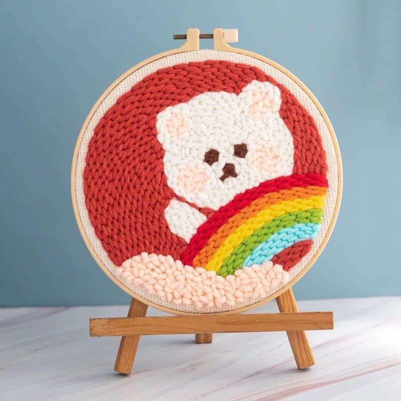 Amazon | パンチニードルセット刺繍キット初心者刺繍糸セットフリー