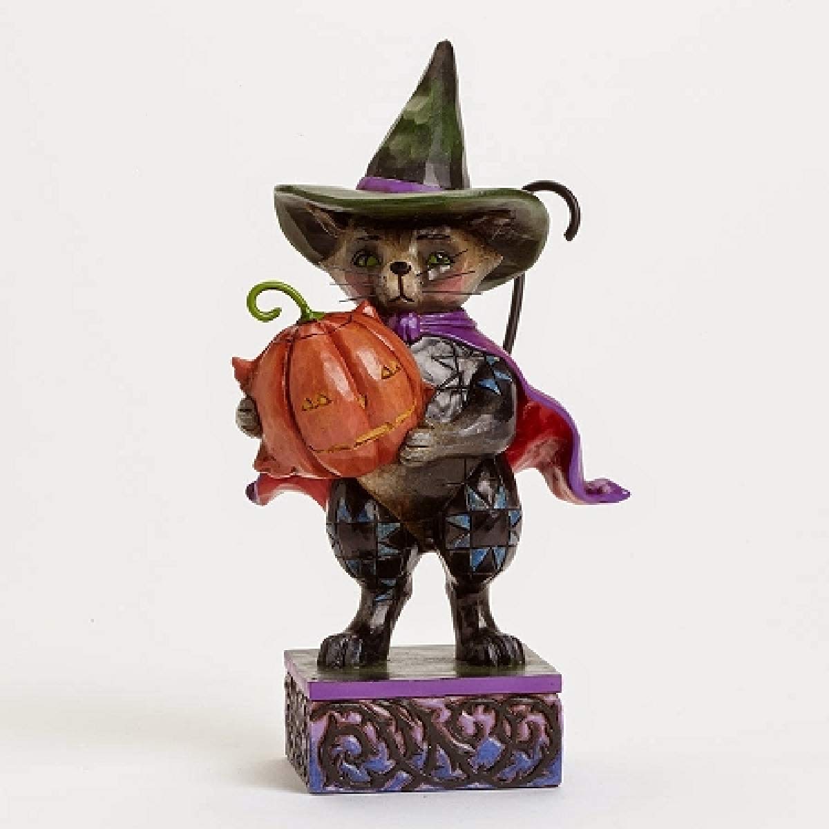 Chat Halloween Enesco Jim Shore figurine 14 cm pour ambiance automnale salon