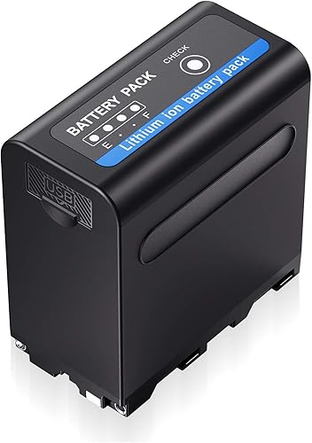 Powerextra Batería multifuncional con salida USB para Sony NP-F970, NP-F975, NP-F960, NP-F950, NP-F930