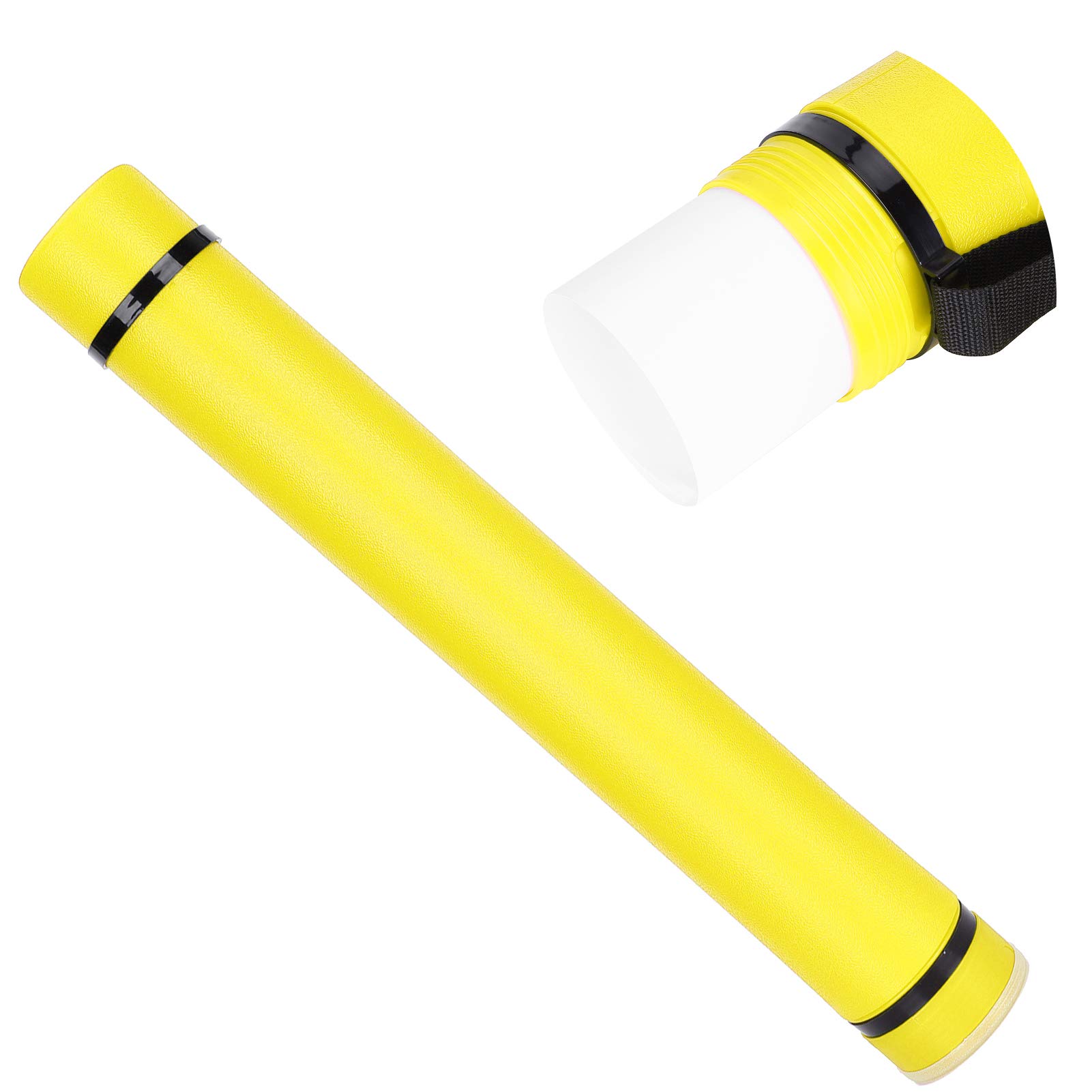 Drawing Storage Tube Extendable Thickened Teles Collection P Drafting Case Round Cover with Opening to Your Stored It the This Enhances over of (Yellow)