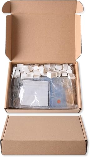 Miniatura 9 de Caja de lámina de viaje para paleta de acuarelas con 40 recipientes vacíos con tira de imán