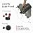TOOFEEL 1 Gallon Water Bottle,Leakproof,BPA Free,Dishwasher Safe,128 oz Large Water Jug wiht Handle,Travel & Camping & Sports & Gym Water Bottle For Men and Women - Transparent Black