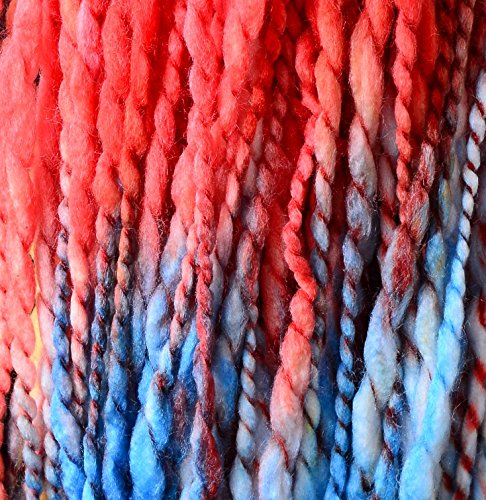 Image of M.G ENTERPRISE Sumo Opal Wool Hand Art Craft Soft Fingering Crochet Hook Yarn, Needle Knitting Thread Dyed, Thick Chunky 300 gm