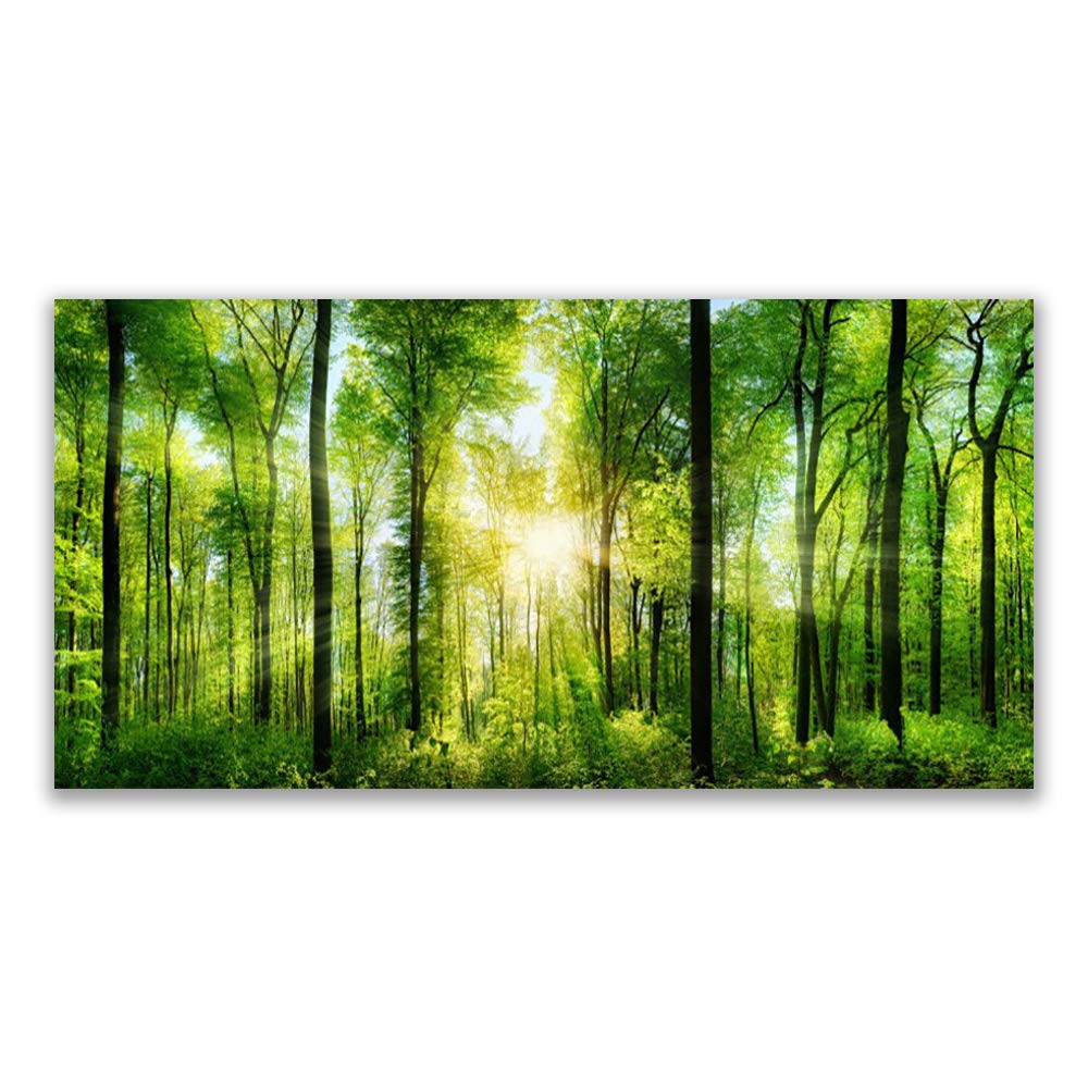 Nature forêt sur plastique imprimé Tulup 120x60cm pour créer un salon moderne et relaxant