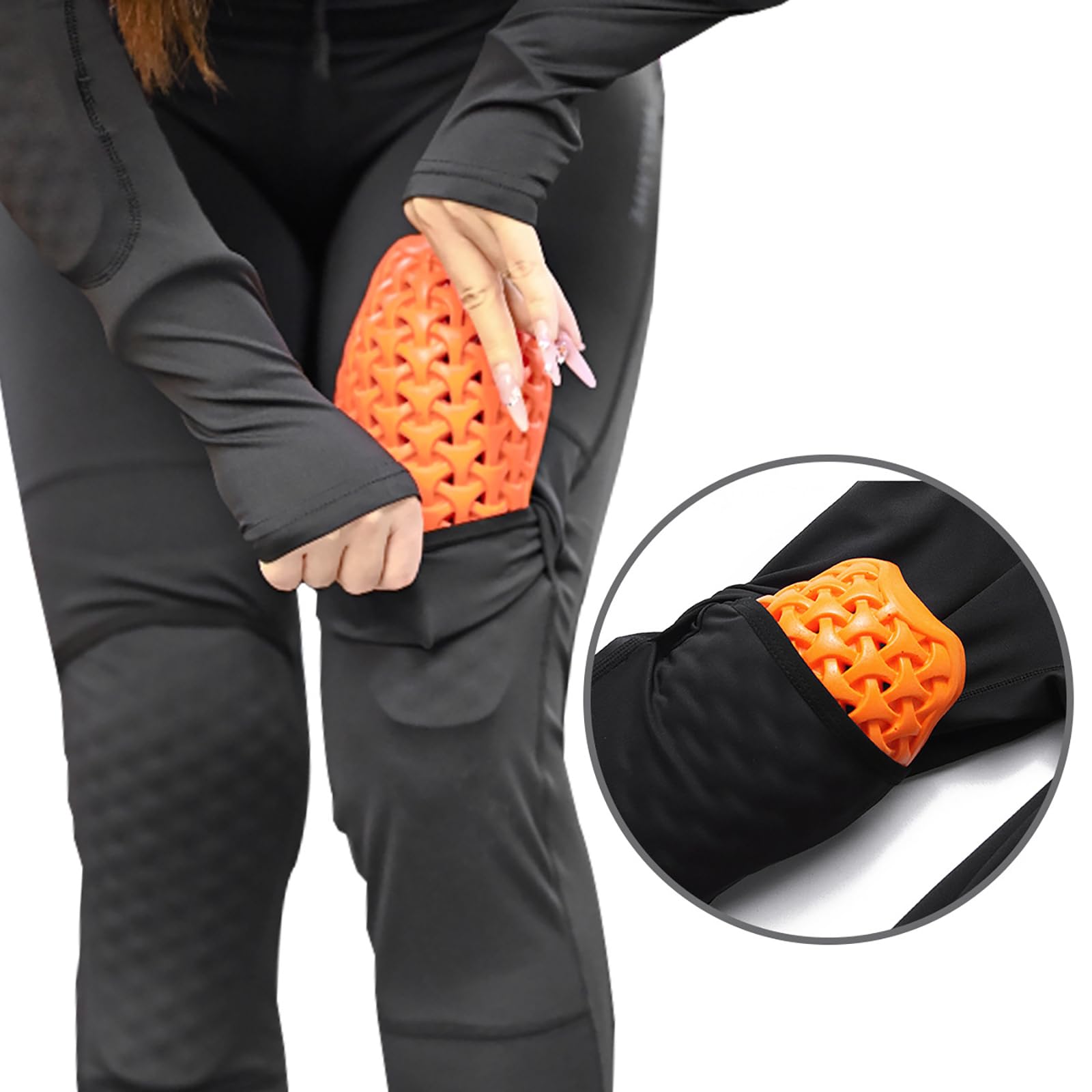 ARMAAN Pantaloni Da Moto Da Donna – Leggings Yoga Push-up Con Protezioni Ginocchia Rimovibili Certificate CE E Tasche Cargo, Ideali Per La Guida Su Strada E Attività Outdoor