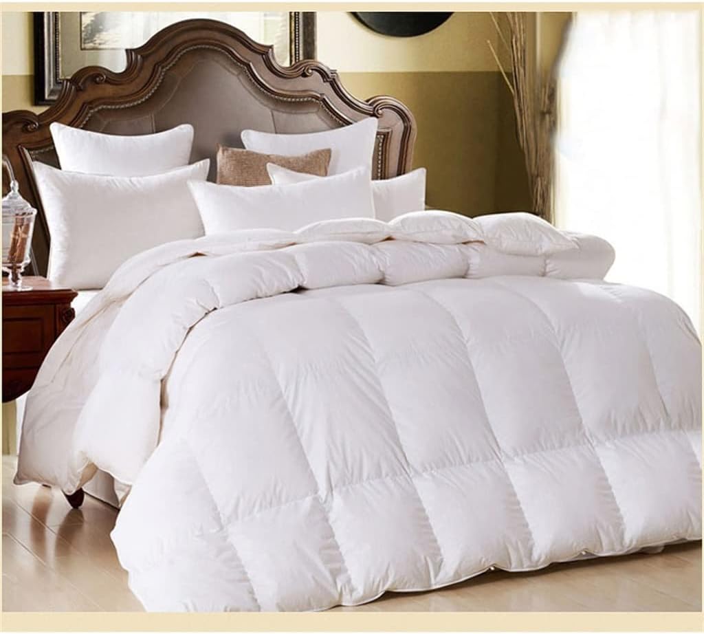 White Goose Down Filler/Filling Queen Size Cotton Thickening and Warming Four Seasons Comforter