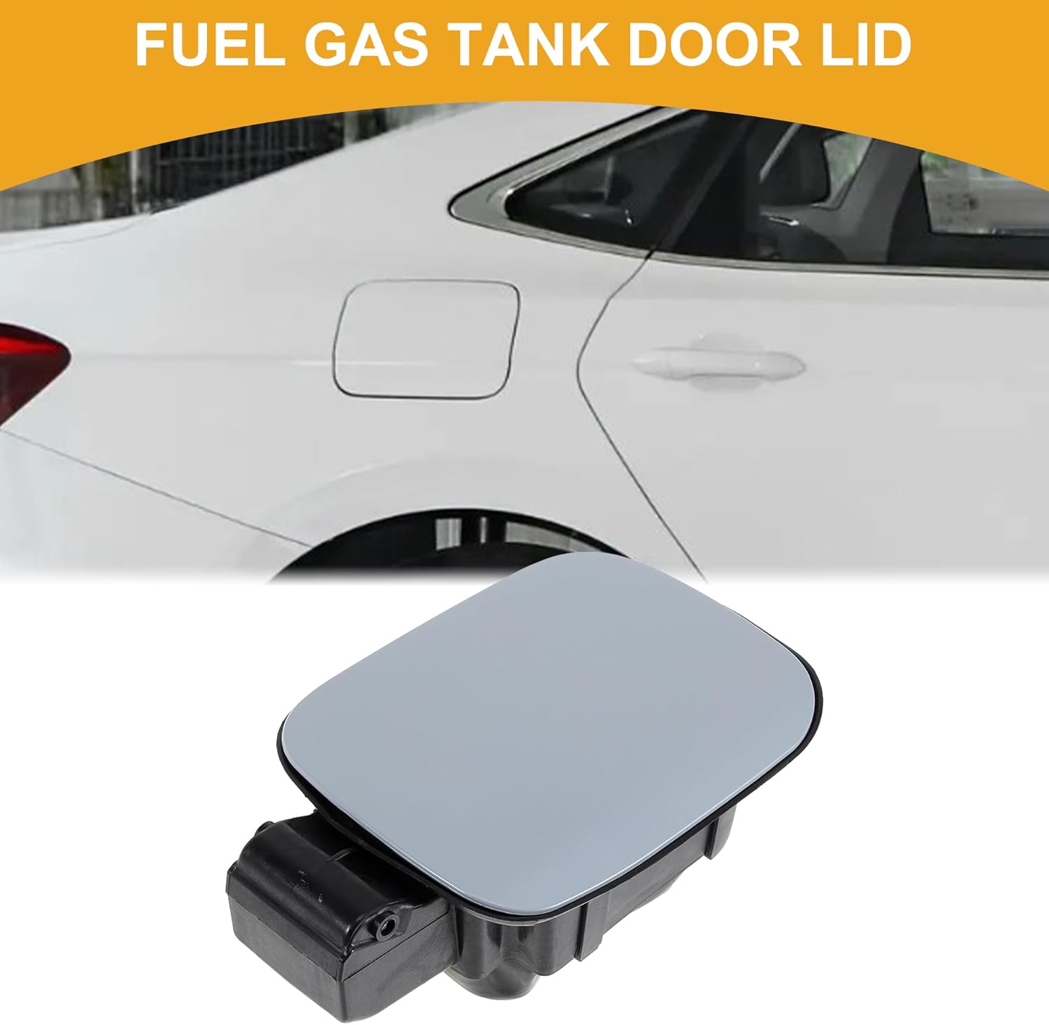 Fuel Tank Door Cap for Skoda Octavia 2007-2017 Fuel Filler Flap Cover Bolt Type No.1Z5809857E Primer ABS Fuel Filler Door Gas Cap