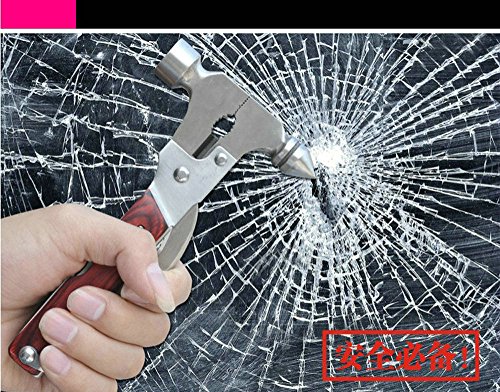 Solid Aim Tools Creative Multi-Functional Stainless Steel Car Emergency Life-Saving Hammer . Dimensions: 5.91 In X 3.46 In X 0.98 In (15.0 Cm X 8.8 Cm X 2.5 Cm) Weight: 13.02 Oz (369 G) #TOP4
