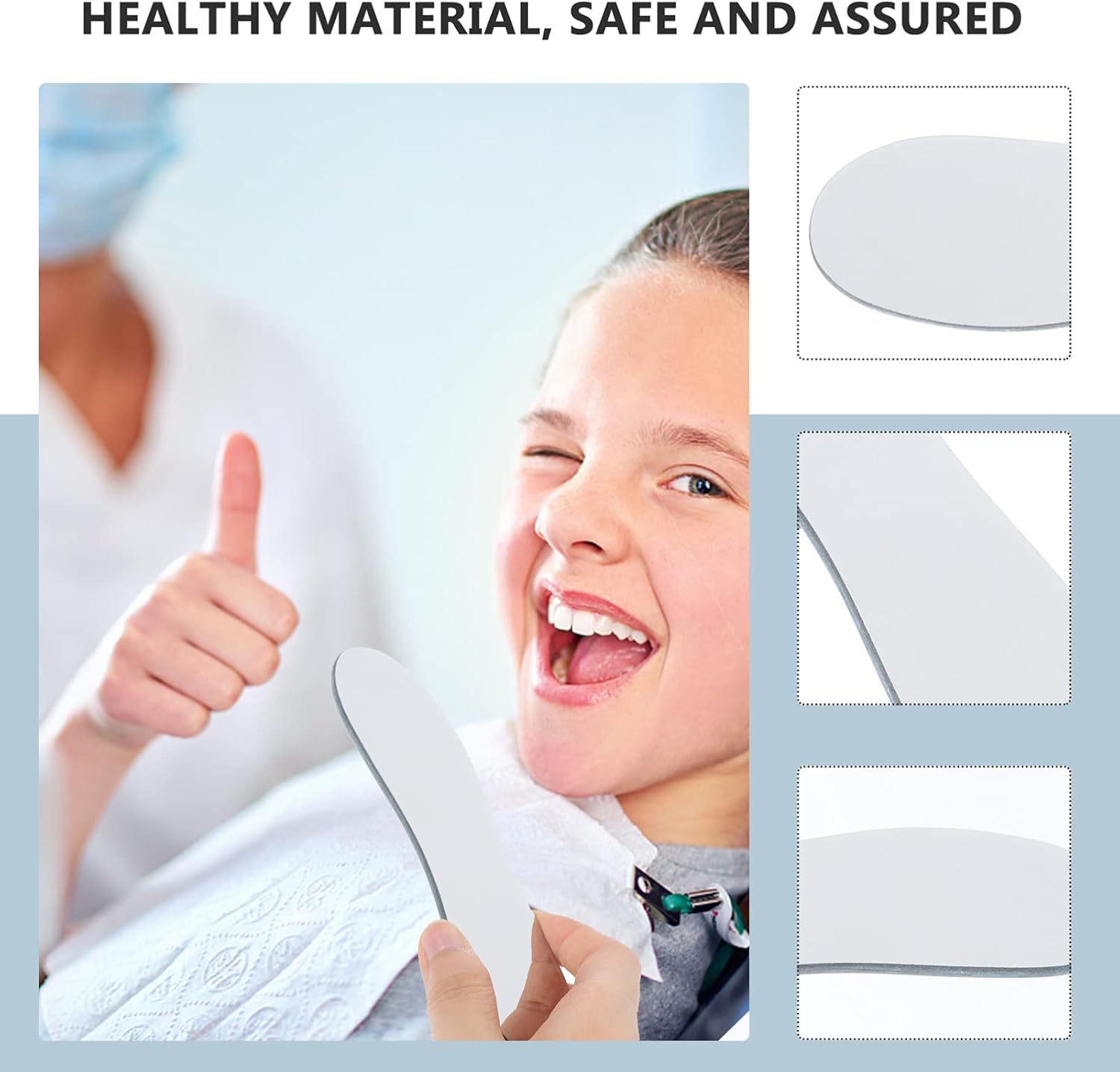 Lurrose Intraoral Mirrors Dental Photography Mirrors Dental Reflector