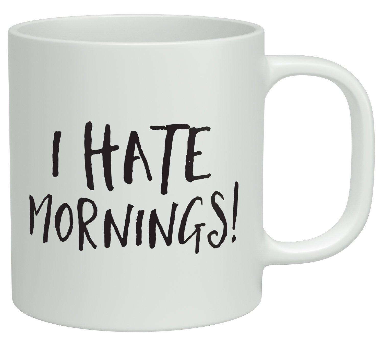 Shopagift I Hate Mornings Funny White 10oz Novelty Gift Mug Cup