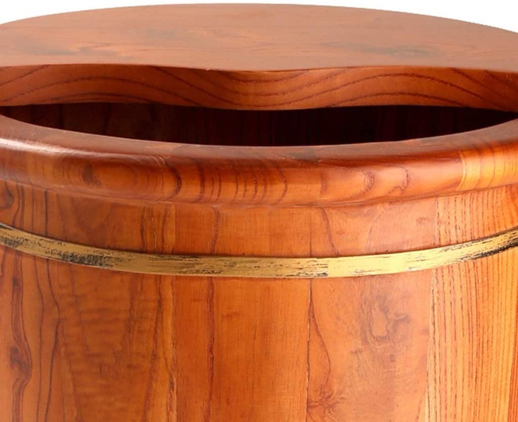 Vaschetta per i Piedi Bacino per i Piedi in Legno Vaschetta per i Piedi/Innalzamento del pediluvio, ammollo, Massaggio, Spa, Sauna Bacinella per i Piedi Bacino per Pedicure Regalo dei Genitori Secchi