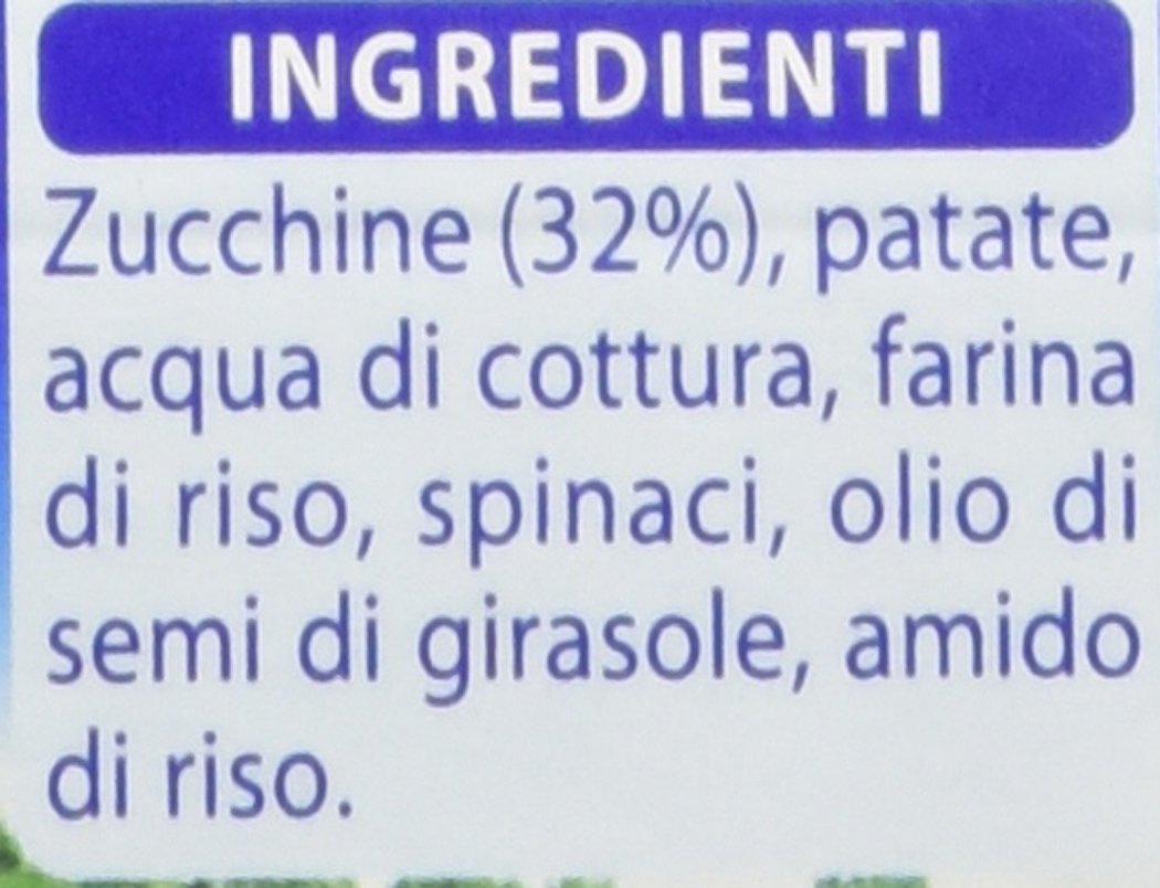 Mellin Omogeneizzato alle Zucchine - 12 confezioni da 2 pezzi da 80 g [24 pezzi, 1920 g]