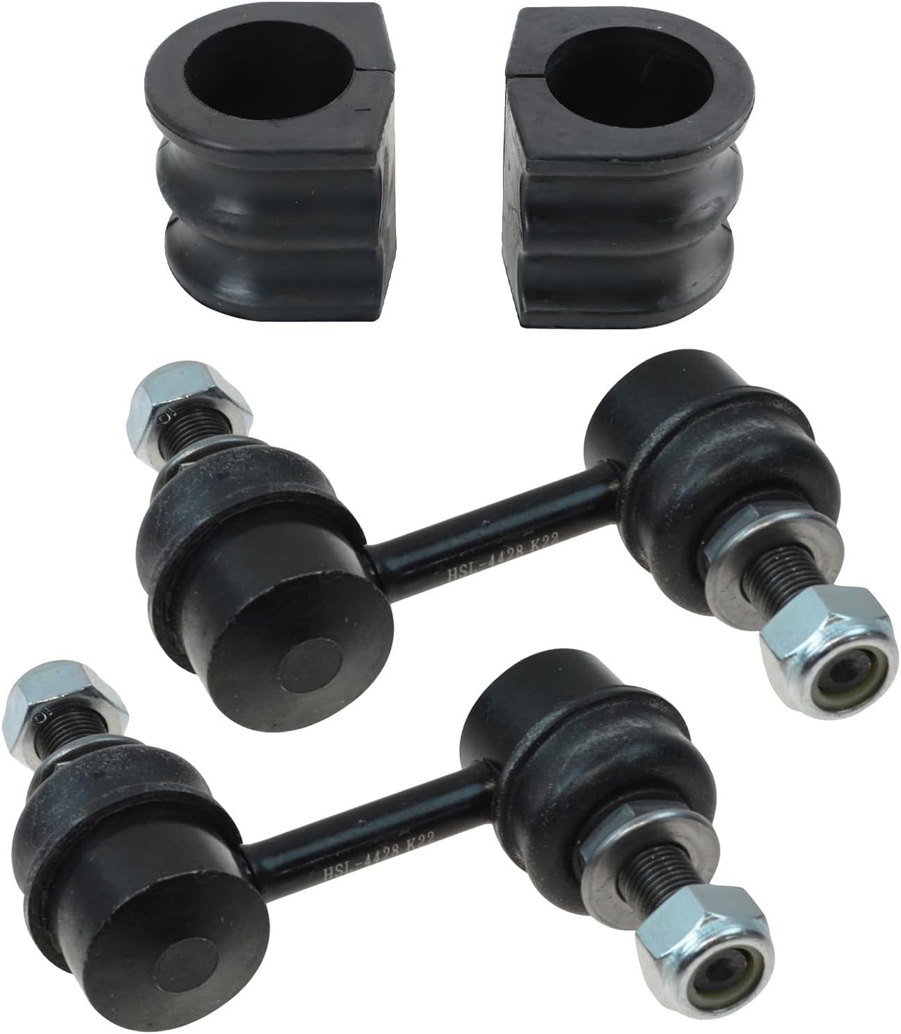 TRQ Front Suspension Kit Sway Bar Bushing Set Sway Bar Stabilizer Link Compatible with 2004-2010 INFINITI QX56 2005-2015 Nissan Armada 2004 Pathfinder Armada