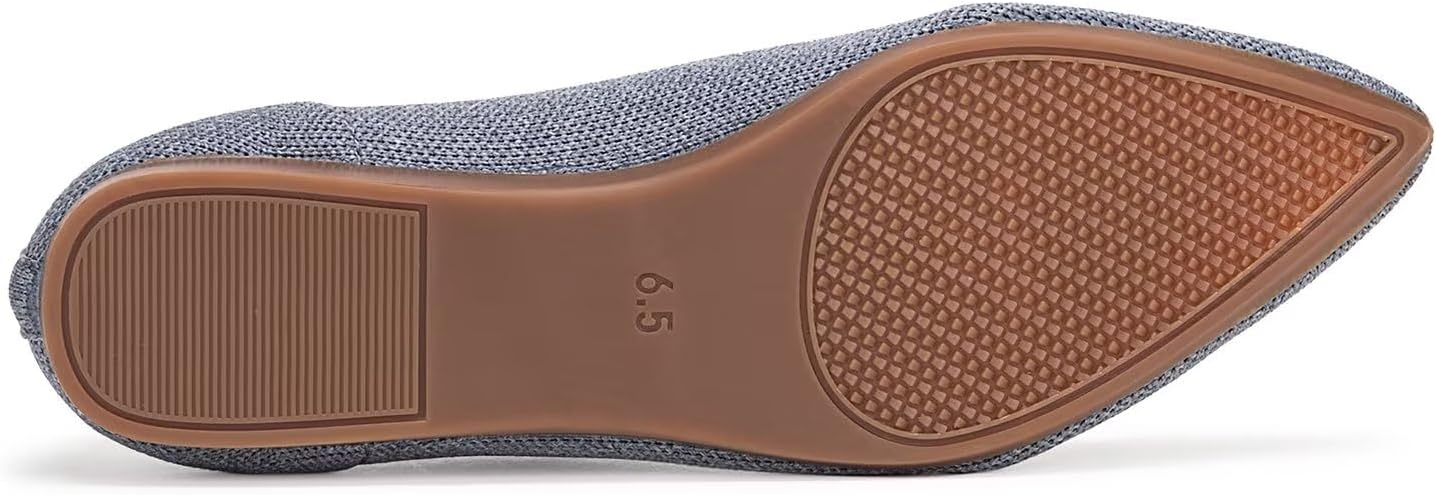 Frank Mully Womens Pointed Toe Flats Knit Dress Shoes Comfort Women Shoes Softable - Image 6