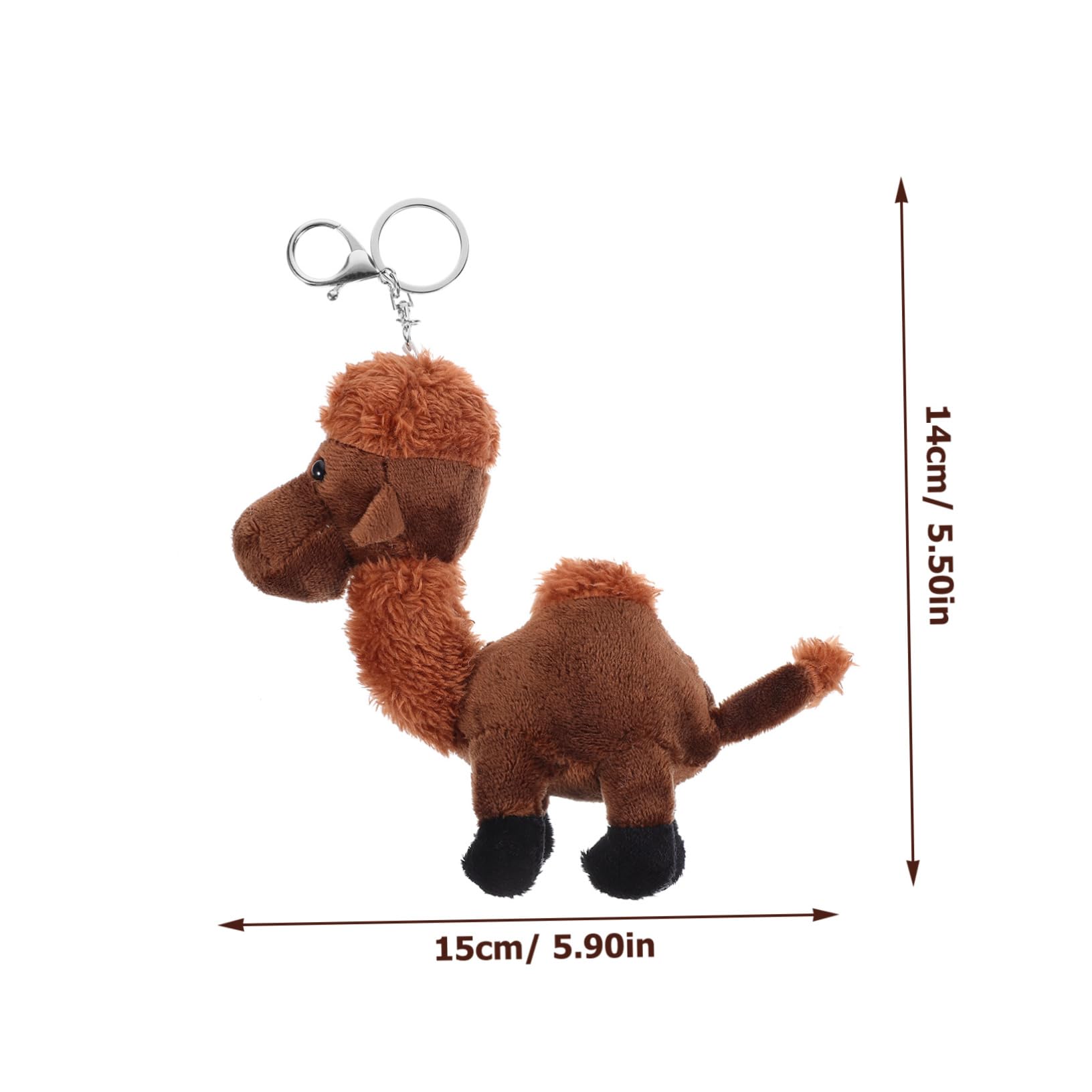 UPKOCH Camel Keychain Decorative Bag Pendant Plush Key Chain Wristlet Wallet Key Chain Backpack Keychains Camel Shape Key Chain Bag Hanging Pendant Phone Chain Wristlet Car Keychain Cute