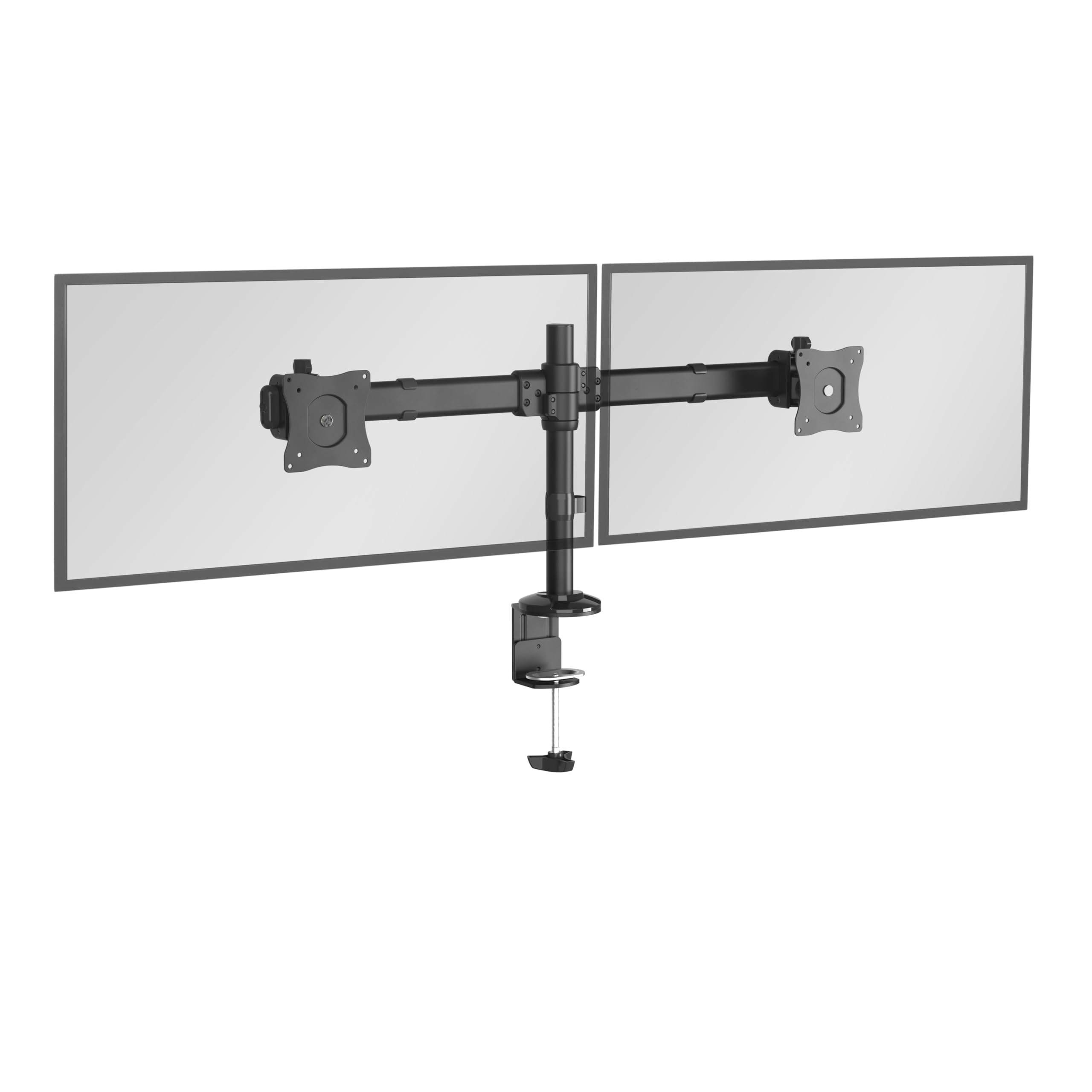 RICOO Monitor Halterung 2 Monitore Bildschirmhalterung Dual Monitor-Arm Monitorhalterung Ständer Arme für 13-27 Zoll Computermonitore PC Gaming Bildschirm TS6211 Stand Tischhalterung Monitor-Halter