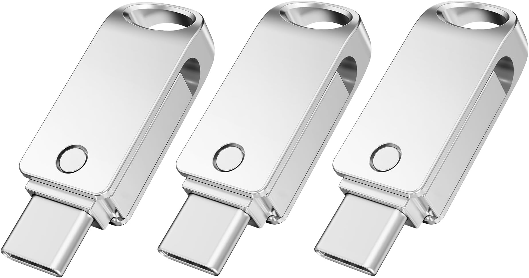 JOIOT USB C Memory Stick 32GB Pack 3 Dual Drive USB-A & USB-C 2-in-1 Type-C Flash Drive Metal USB Flash Drive Mini OTG Pen Drive for Phone Tablet Computer Laptop MacBook iPad Pro and More