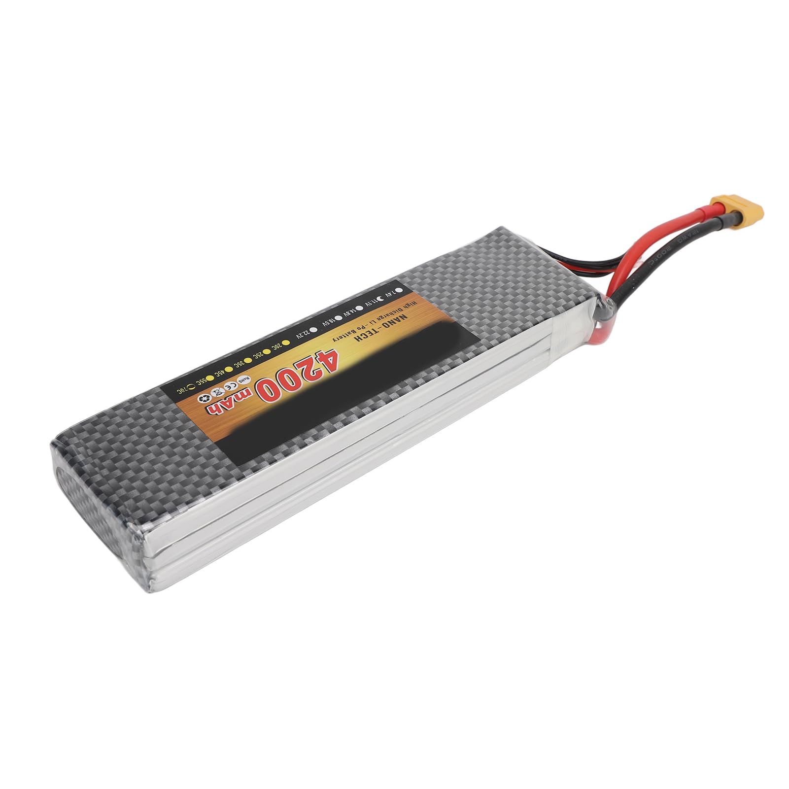 Batteria RC Lipo Batteria al litio professionale da 7,4 V 4200 mAh con spina XT60 per elicottero RC Quadcopter Drone RC modello di auto
