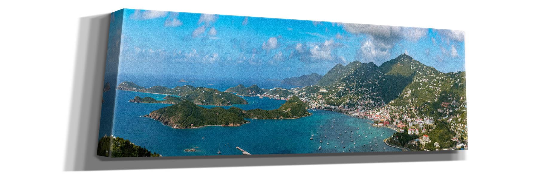 Epic Graffiti 'Saint Thomas US Virgin Islands Panorama' by Epic Portfolio, Canvas Wall Art, 60