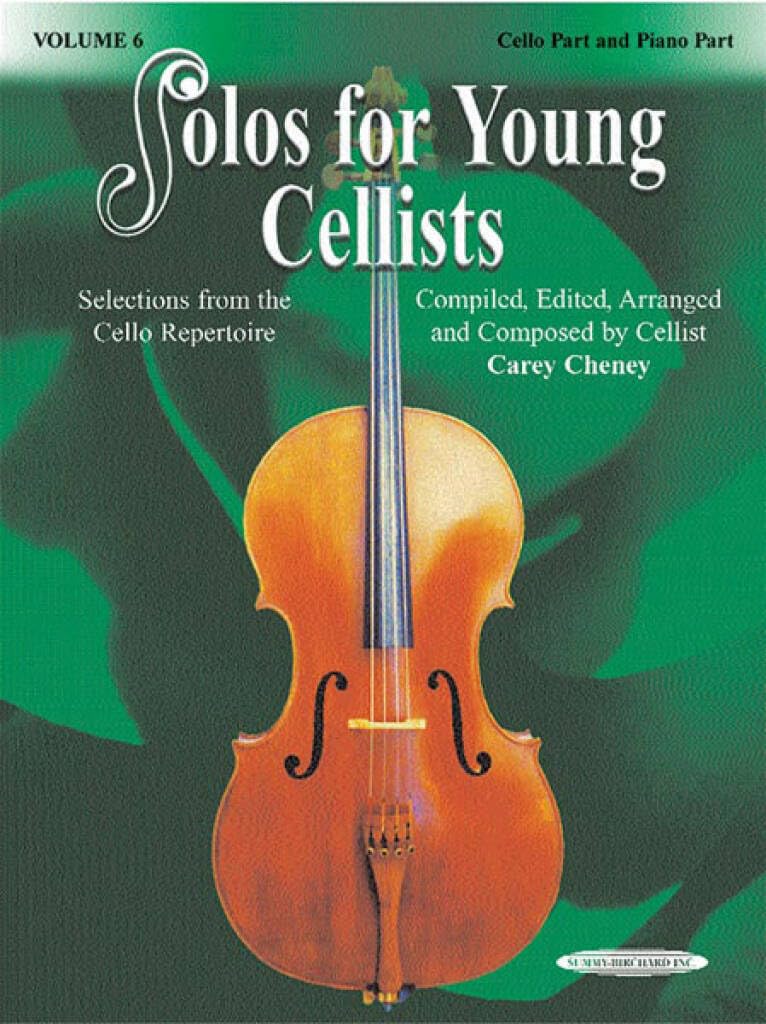 Suzuki solos for young cellists vol.6 recueil de partitions violoncelle piano