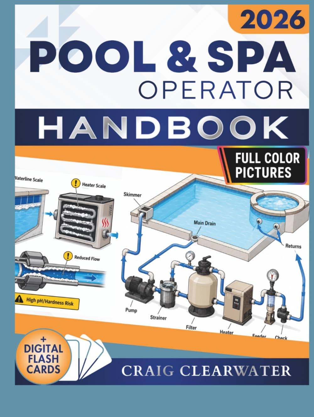 POOL AND SPA OPERATOR HANDBOOK: Full-Color Illustrated Operator’s Guide to Pool Chemistry, Spa Care, Equipment Maintenance, Safety Compliance, Troubleshooting, and Crystal Clear Water Management