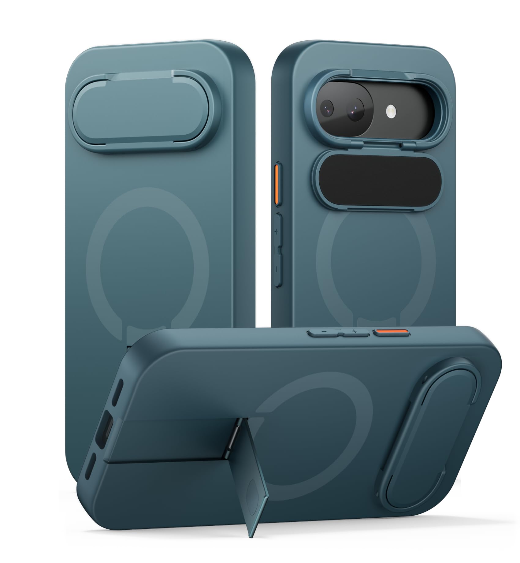 Coque antichoc Google Pixel 10a pour éviter les rayures avec clapet objectif lac vert