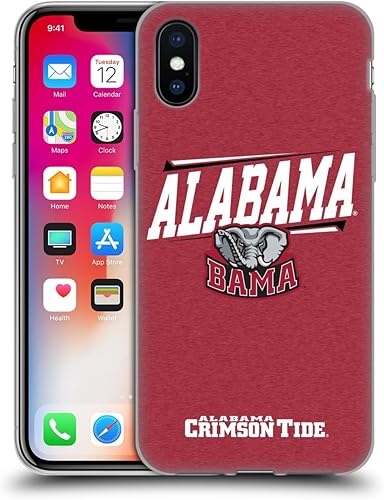 Miniatura 295 de Head Case Designs Funda de gel con logotipo oficial de la Universidad de Alabama UA [protección de grado militar] compatible con Apple iPhone 11