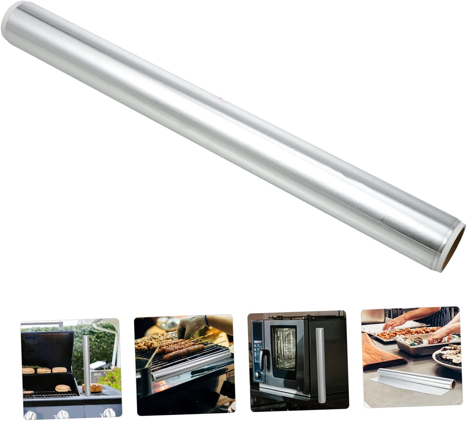 VALICLUD 1 Roll Aluminum Foil for Baking Bbq Food Storage Durable and Versatile Kitchen Wrap for Air Fryers Ovens and Outdoor Cooking