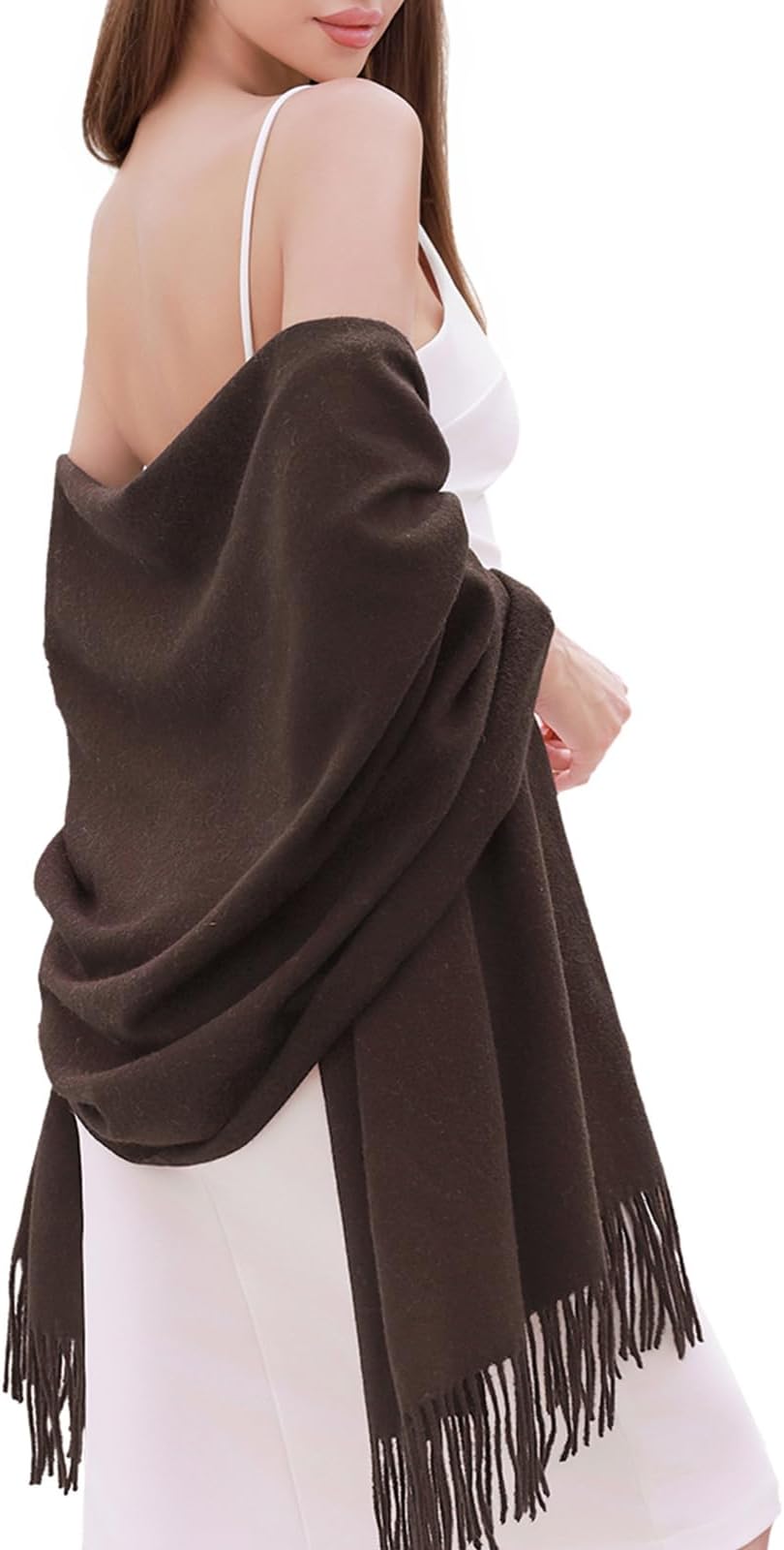 RIIQIICHY Pashmina Shawl Wrap for Women Wedding Ladies Winter Scarf