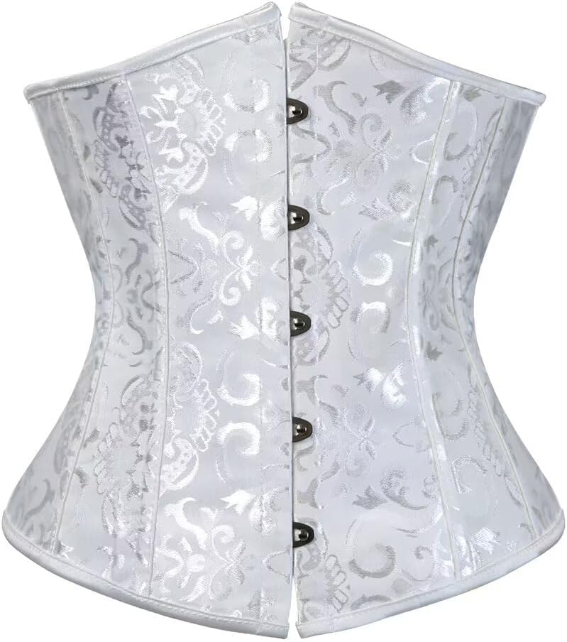 Underbust Corset Dress Skirt Tutu Blouse 3 Piece Women Bustiers Gothic Lace Corsets Halloween