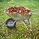 Relaxdays Schubkarrenrad mit Schlauch, 2er Set Ersatzreifen, 3.50-8, luftbereift, für Schubkarre, bis 154 kg, schwarz