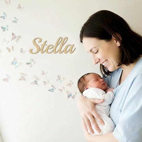 Personalized Wooden Name Sign for Nursery Wall Decor - Custom