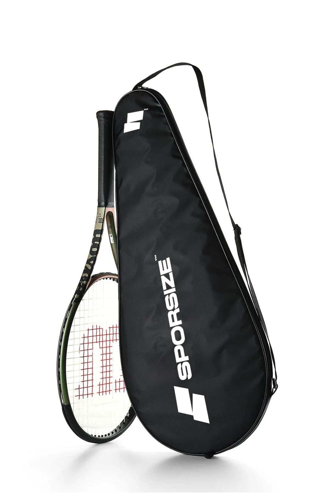 Sporsize Tennis Racket Cover Tenis Raketi Kılıfı Çantası (Siyah)
