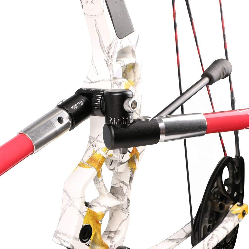Black Archery Single Side Adjustable V-bar Quick Disconnect Mount Adjustable Bow Rod Stabilizer
