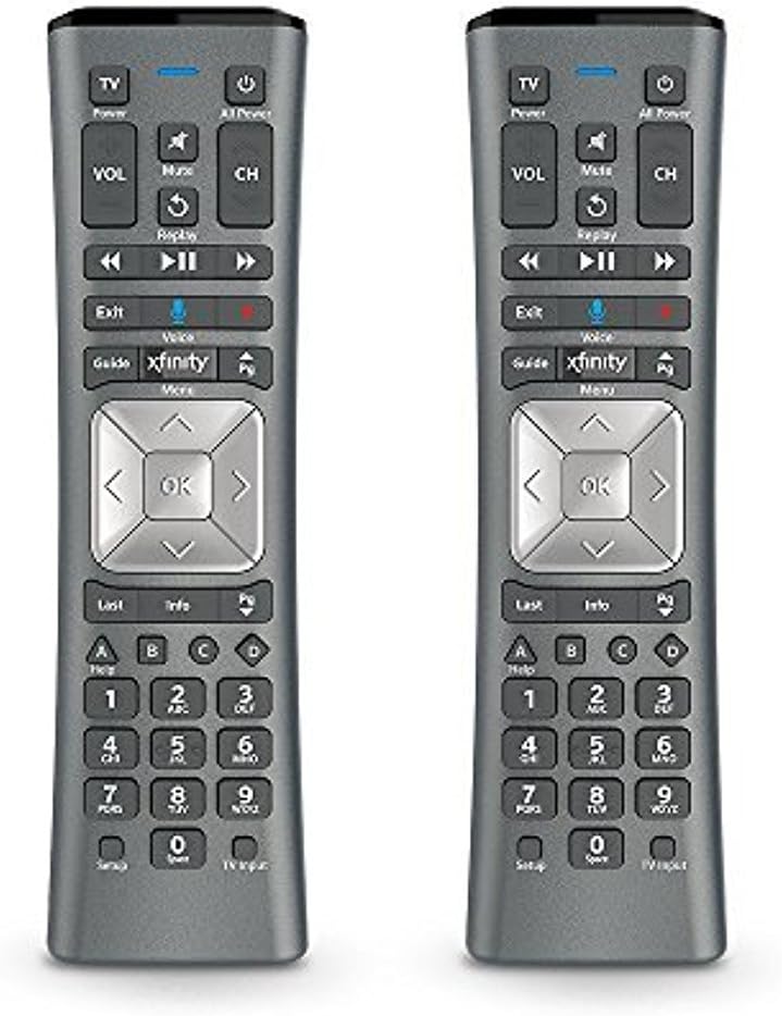 Set of TWO XFINITY Comcast XR11 Voice Activated Backlit Remote Control