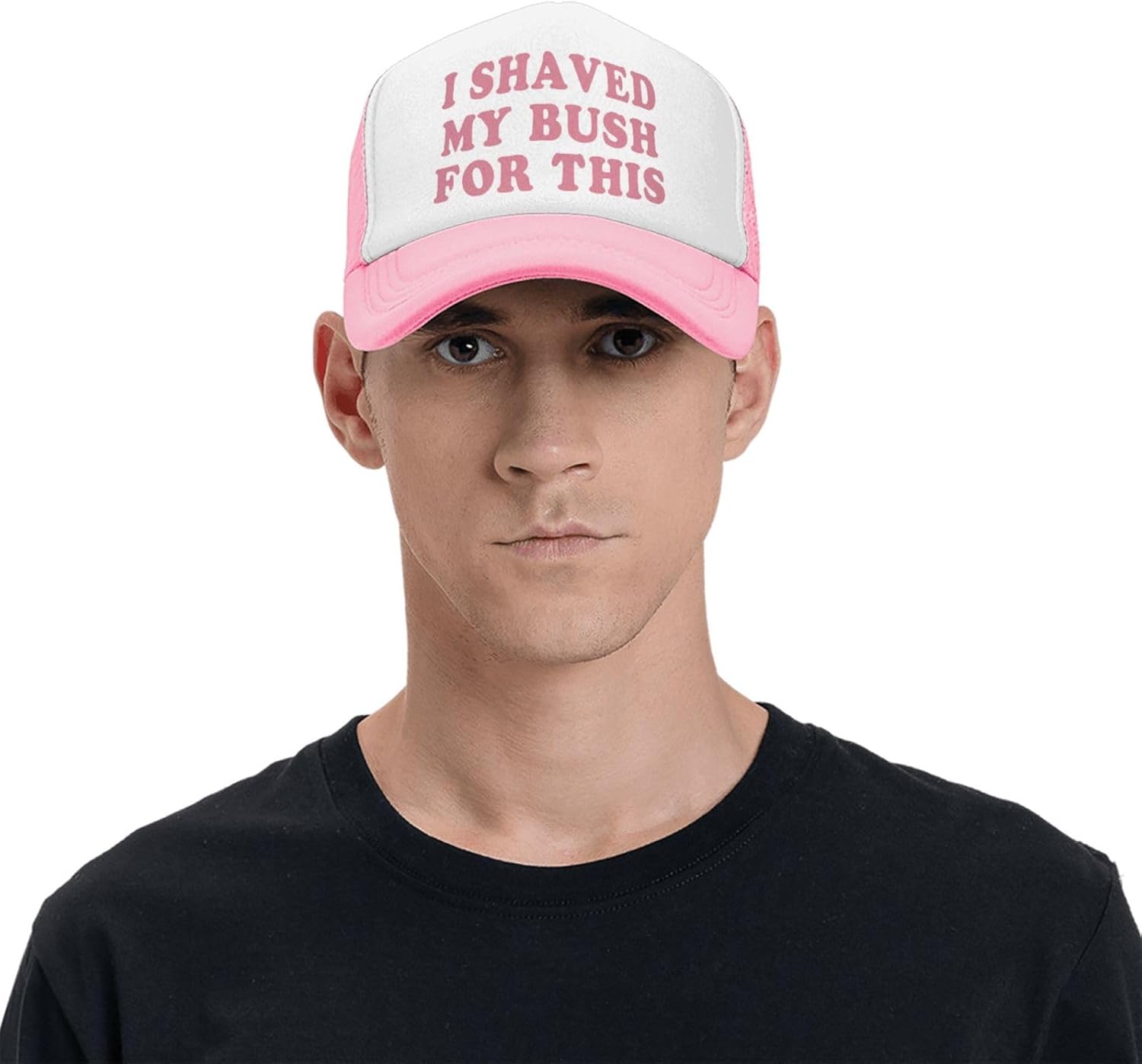 Funny Trucker Hats for Women Pink Hot Pink Men Funny Gag Baseball Hat for Girls Humor Gift Men - Image 8