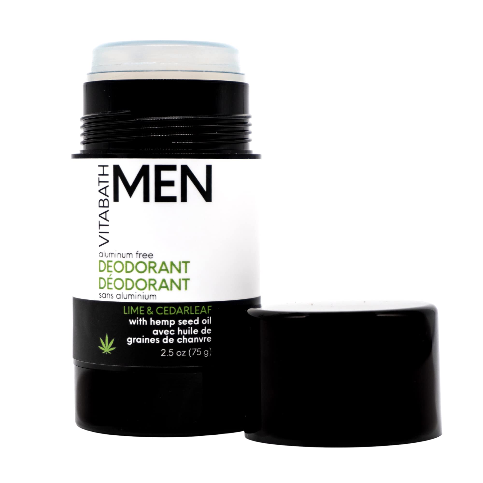 VitabathMen's Lime & Cedarleaf Aluminum-Free Deodorant 2.6 oz