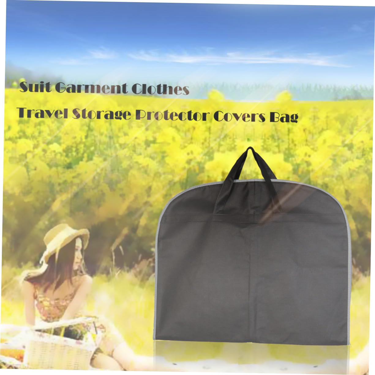 3 piezas Funda para Trajes de Viaje Protector de Ropa con Cremallera Asa y Tejido No Tejido Transpirable Plegable Antipolvo para Maletero y Viajes