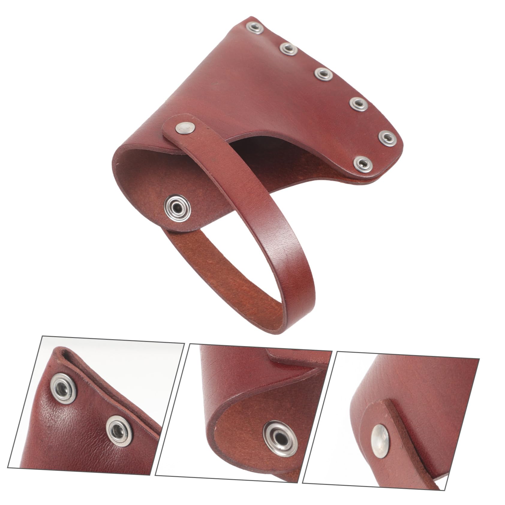 Tofficu 5pcs Axe Covers Protective Leather Axe Sheath Pouch for Outdoor Supplies